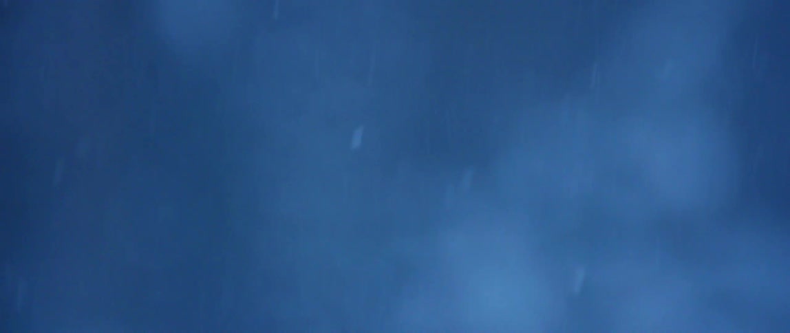 Wind blows falling snow during storm