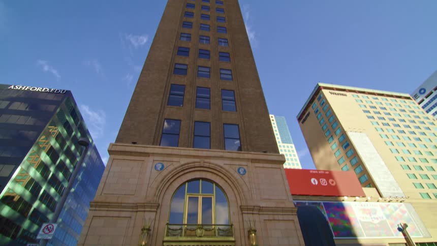 Office buildings and sky scrapers in a down town area