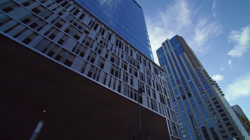Skyscrapers in a metropolis during the day