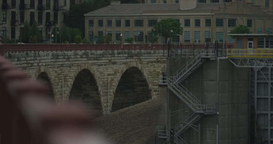 A bridge in a city