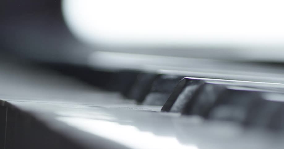 Keys on a piano