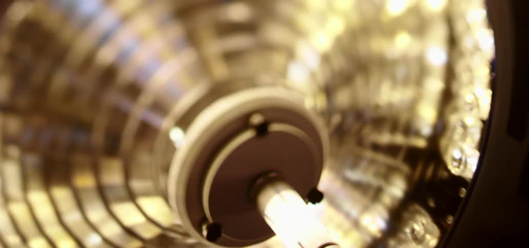 Close up of a light fixture
