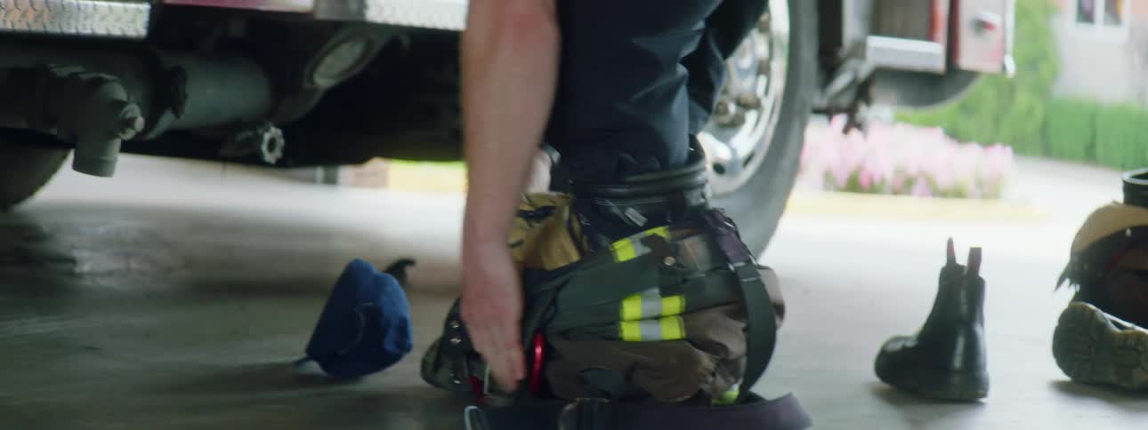 Firefighters are gearing up in the firehouse