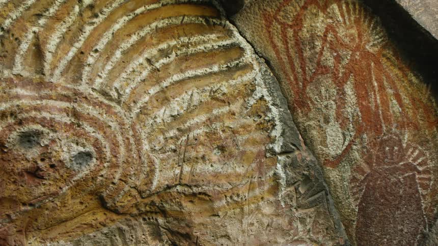 Drawings on rocks