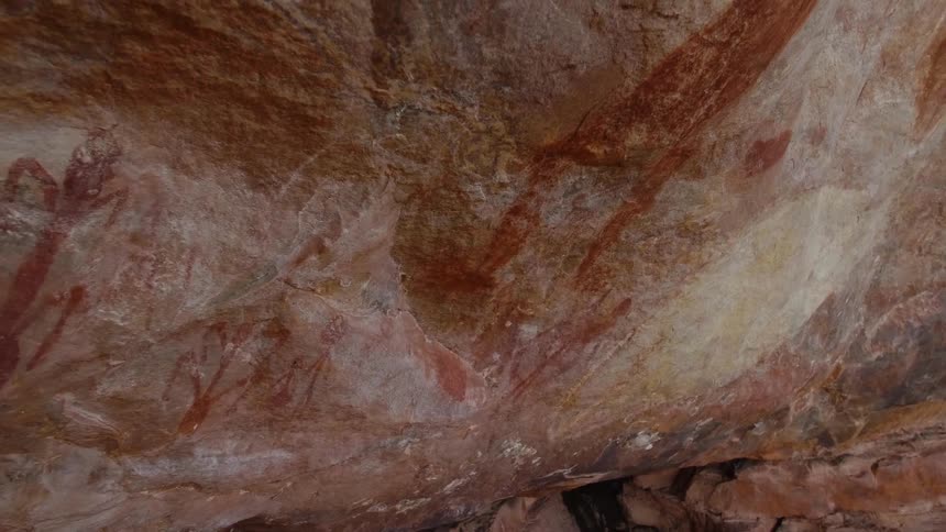 A red rock surface