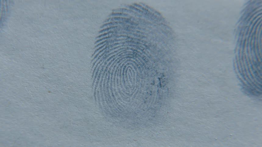 Finger prints on a paper
