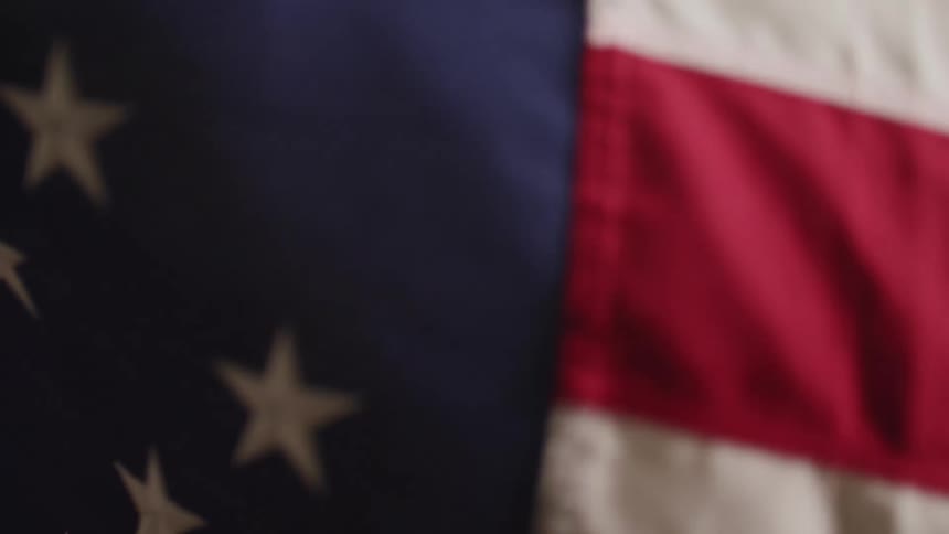 A billowing american flag