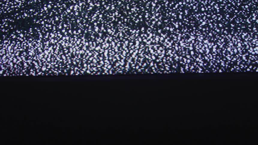 Static flashes on a screen