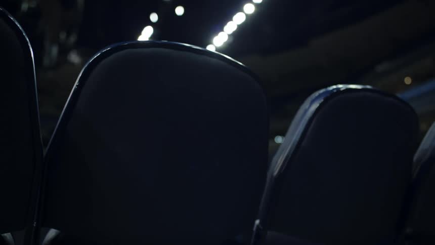 Empty seating in a stadium