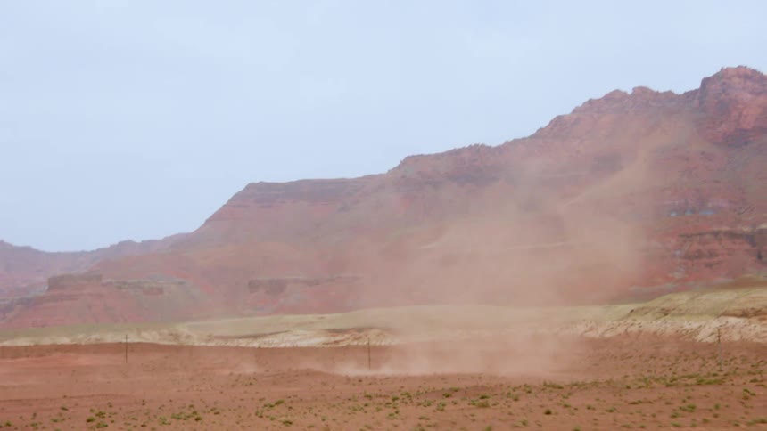 Landscape view of a cliff and soil
