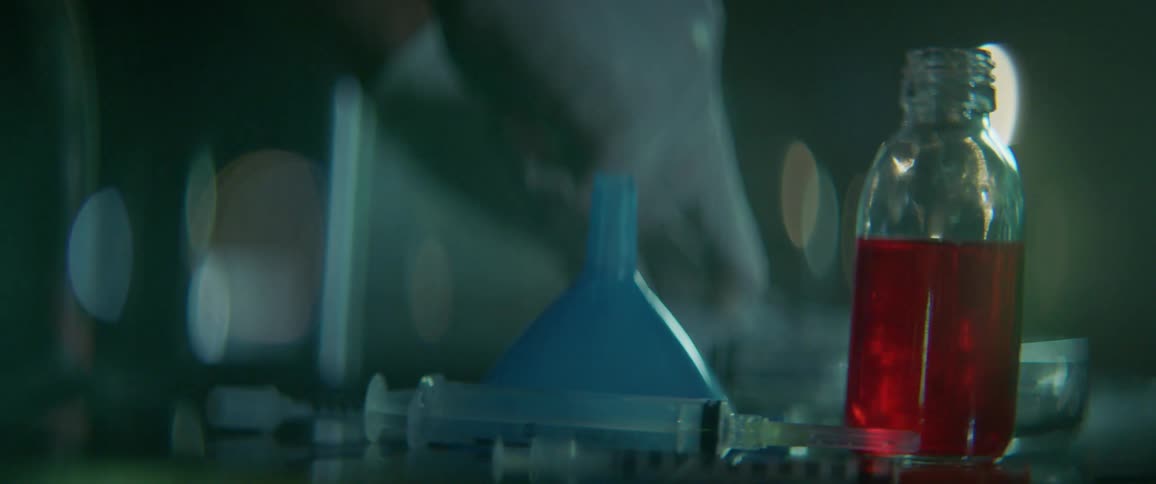 A medical professional uses a scalpel
