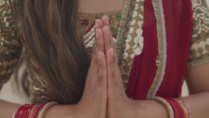A woman praying