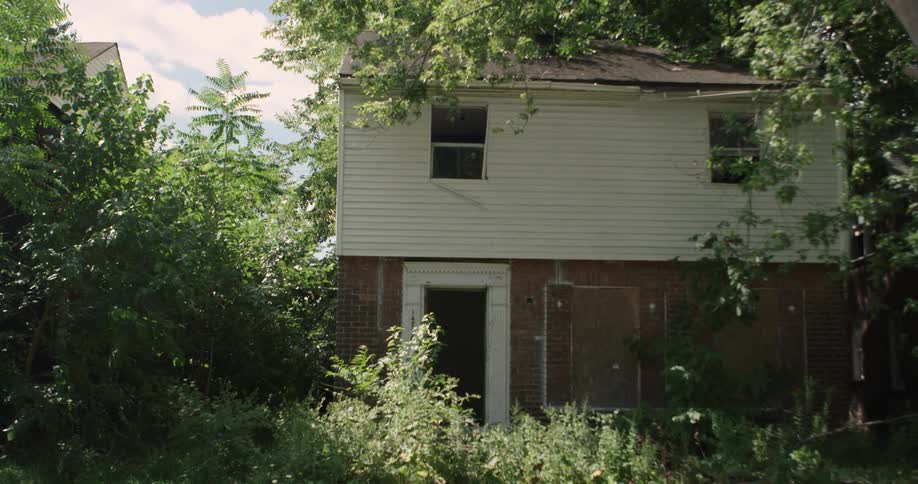 An abandoned house at the forest