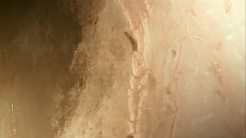 Barren landscape from high above earth