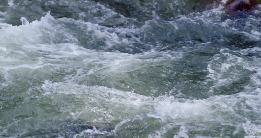 Rapids in a river