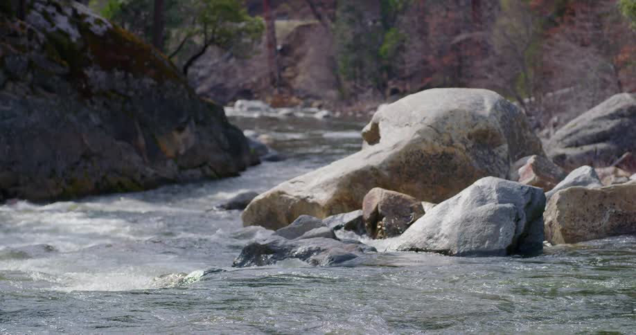 A river flowing over rocks