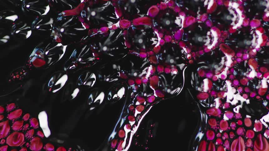 Abstract footage of liquid paint mixing