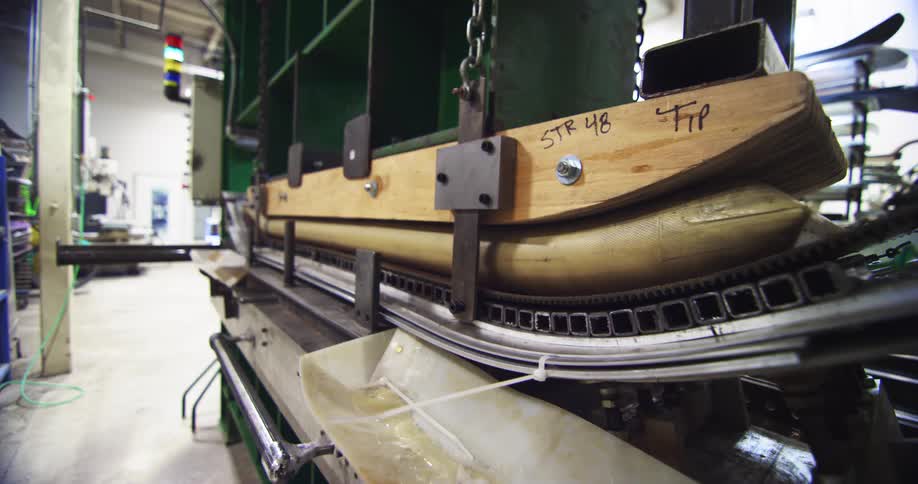 Equipment and supplies inside a factory