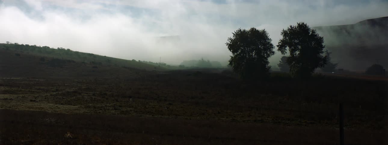 A view of a rural area is displayed