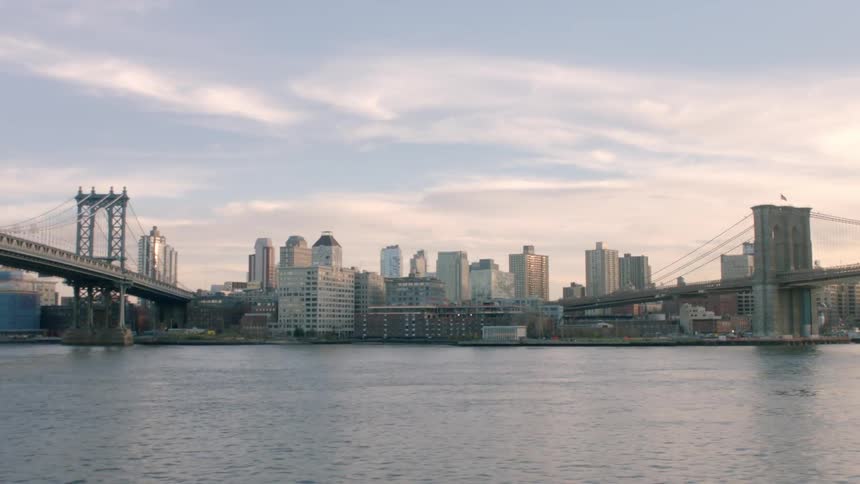 A large city built on an island