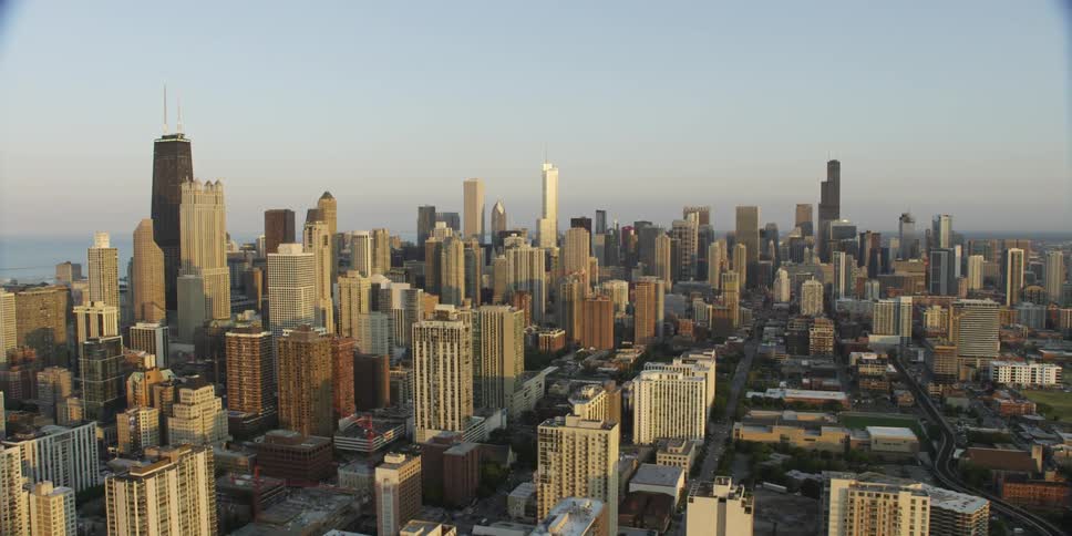A city on a clear day