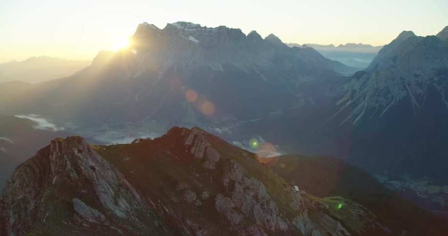 Mountain range with mountain peaks
