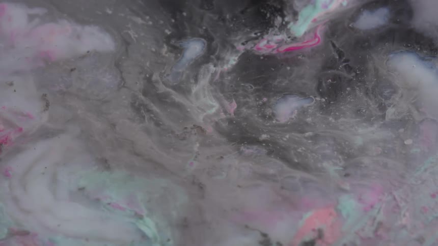 Flowing black and white liquid