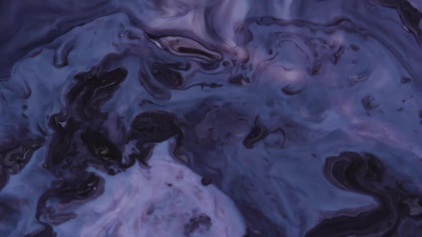 Liquid paint mixing together