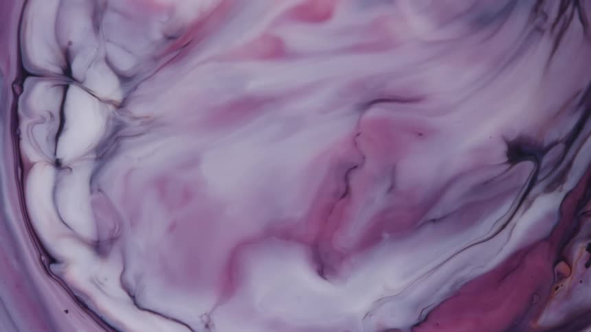 Flowing white and red liquid