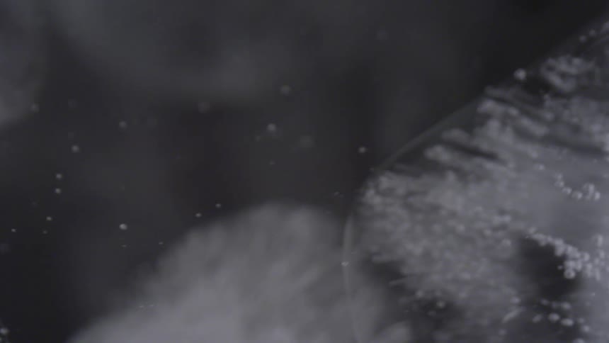 Swirling chunks of ice