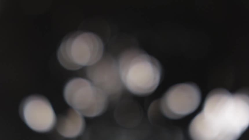 Lights flashing at night