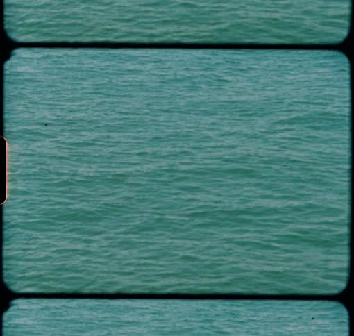 The calm Atlantic ocean on Super 8mm film