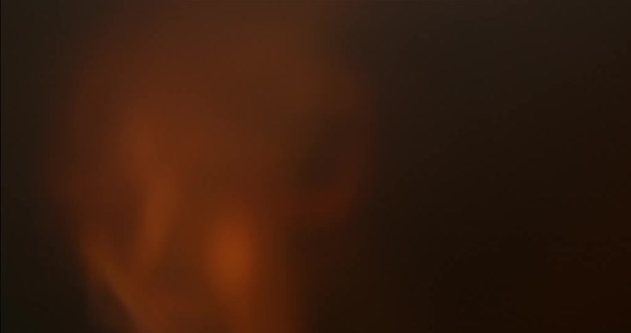 Fire flows along pipe creating smoke