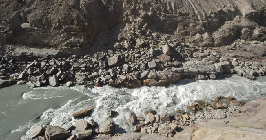A river flowing over rocks
