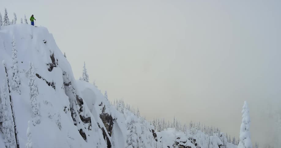 A snow covered mountain is displayed