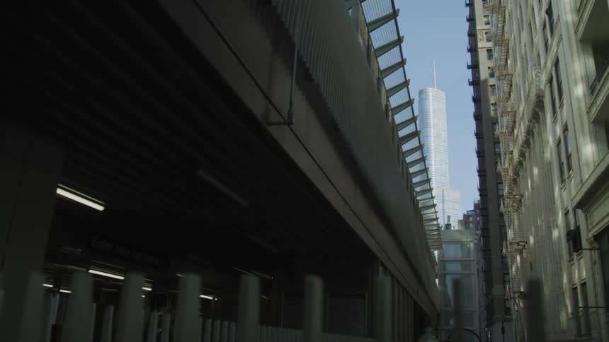 The city is full of tall buildings