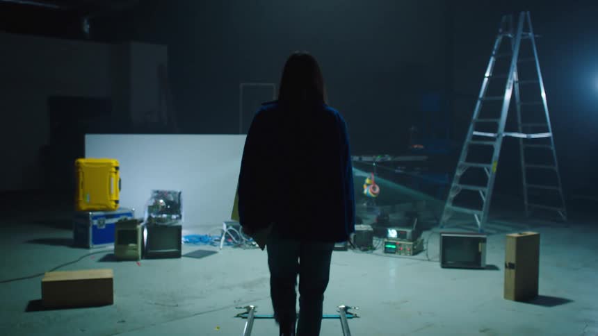 A person walks on the empty set