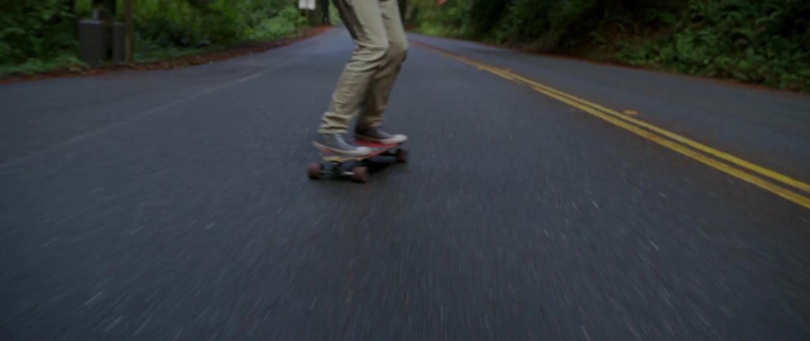 Man Exploring Redwood Forest