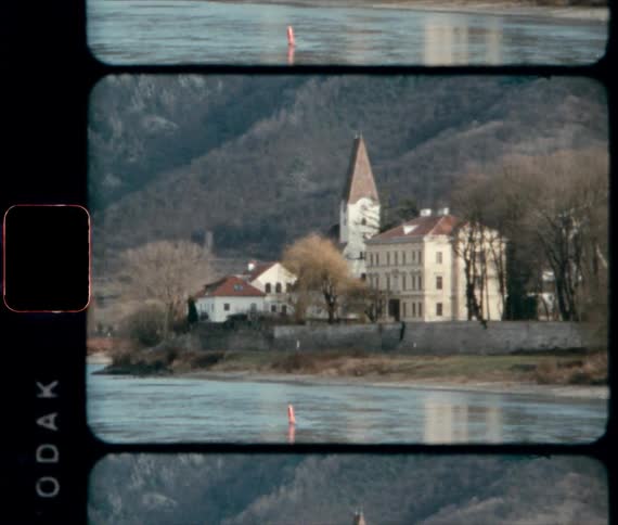 Passing by Austrian architecture on the Danube River
