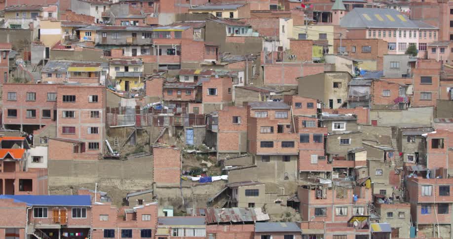 Homes in a city