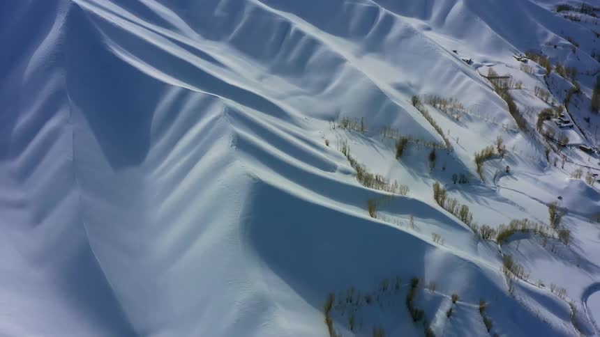 Snow is covering the arctic area
