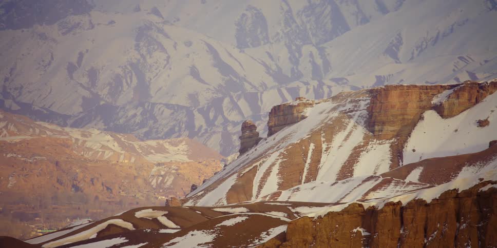 Snow is covering canyons