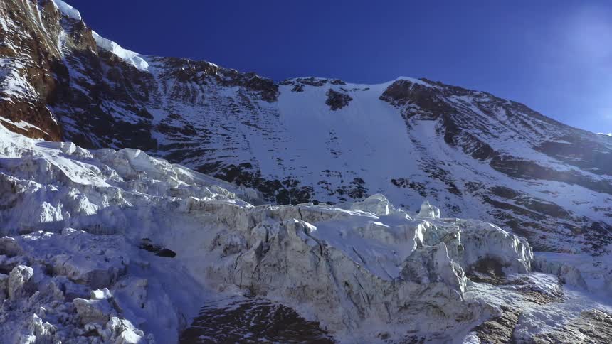 Mountains are displayed in the daytime