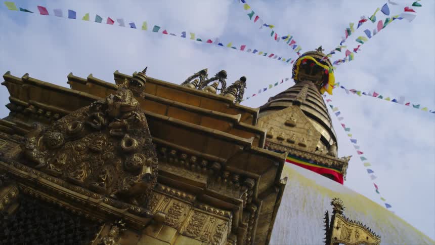 A temple in a city