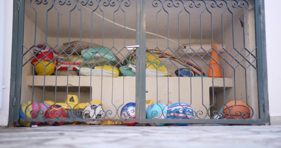 Toys and balls at a house