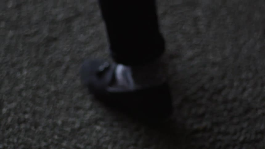 A man walking down the street