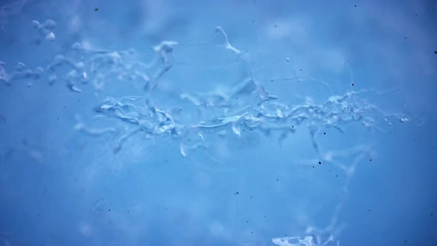 The ice is covered in cracks