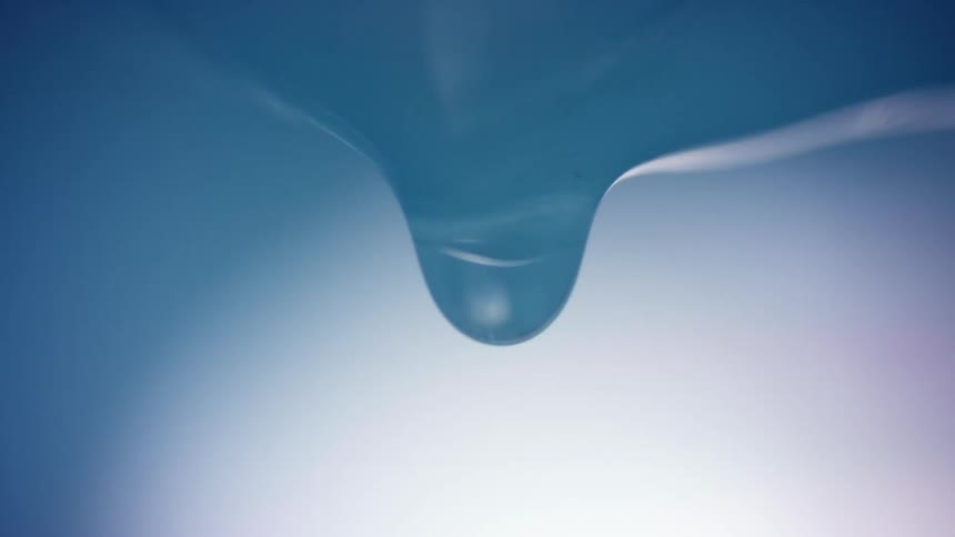 Water drips slowly from the ice