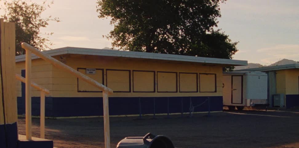 A portable outside a school