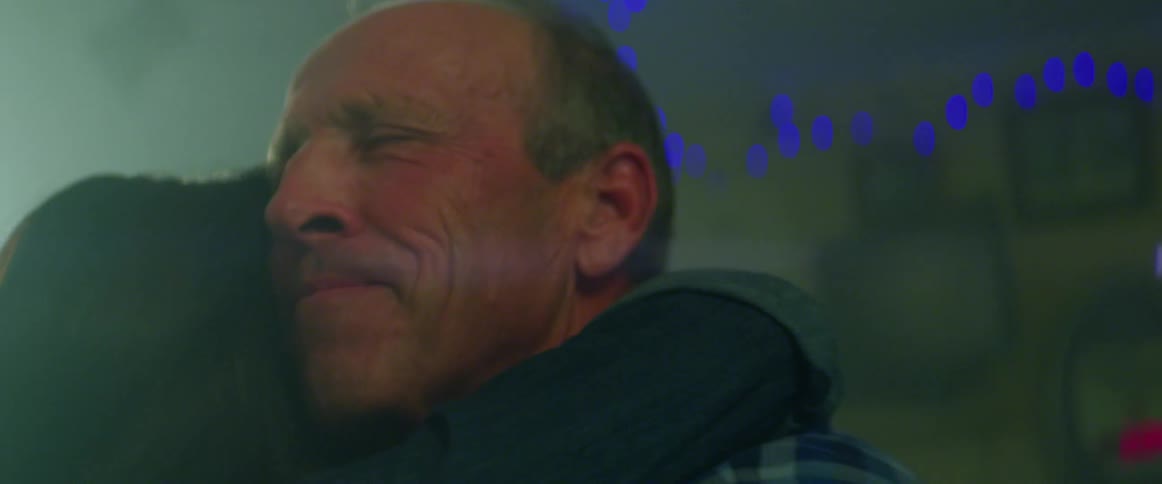 Father and daughter slow dancing